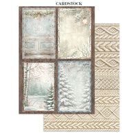 White Christmas - Printed Art Junk Journal Focus Points For Art And Craft A5