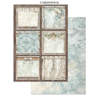White Christmas - Printed Art Junk Journal Focus Points For Art And Craft A5