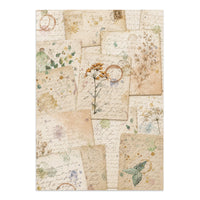 Flowers And Poems - Junk Journal Focus Points For Art And Craft A5