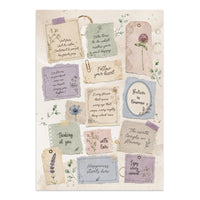Flowers And Poems - Junk Journal Focus Points For Art And Craft A5