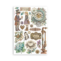Gardens of Time -Stamperia A5 Washi Pad 8/Pkg
