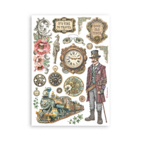 Gardens of Time -Stamperia A5 Washi Pad 8/Pkg