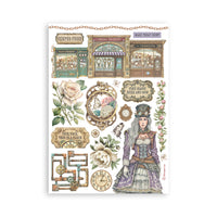 Gardens of Time -Stamperia A5 Washi Pad 8/Pkg