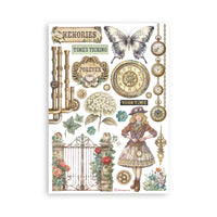 Gardens of Time -Stamperia A5 Washi Pad 8/Pkg