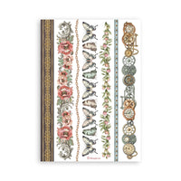 Gardens of Time -Stamperia A5 Washi Pad 8/Pkg