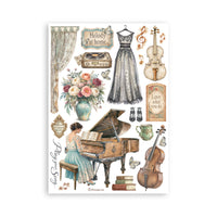 Symphony - Printed Washi Pad 8 Sheets