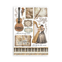 Symphony - Printed Washi Pad 8 Sheets