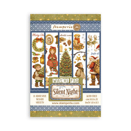Silent Night - Printed Washi Pad For Art And Craft A5 8 Sheets