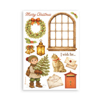 Silent Night - Printed Washi Pad For Art And Craft A5 8 Sheets