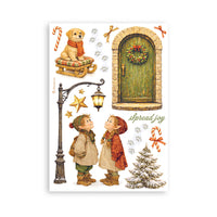 Silent Night - Printed Washi Pad For Art And Craft A5 8 Sheets