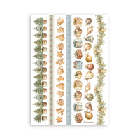 White Christmas - Printed Washi Pad For Art And Craft A5 8 Sheets