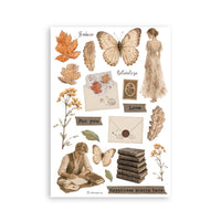 Flowers And Poems - Printed Washi Pad For Art And Craft A5 8 Sheets