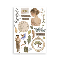 Flowers And Poems - Printed Washi Pad For Art And Craft A5 8 Sheets
