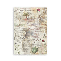 Flowers And Poems - Printed Washi Pad For Art And Craft A5 8 Sheets