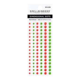 Red & Green - Dimensional Enamel Dots