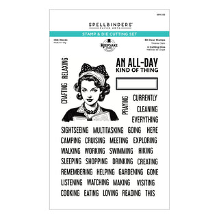 ING Words Stamp & Die Set by Esther Glas