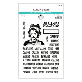 ING Words Stamp & Die Set by Esther Glas