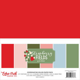 Strawberry Fields - Echo Park Solids Kit 12"X12"