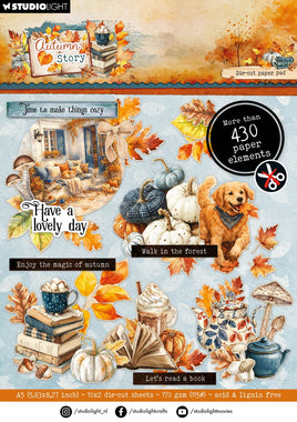 SL Die-Cut Paper Pad Die-Cut Paper Autumn Story 20 Sheets