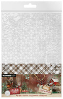 SL Acetate Sheets Plaid & Snow Cottage Christmas 6 Sheets