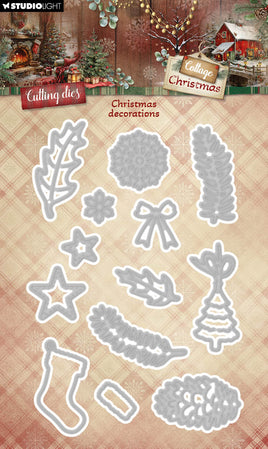 SL Cutting Dies Christmas Decorations Cottage Christmas