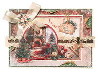 SL Card Making Pad For Creating 12 Cards Cottage Christmas 14 Sheets