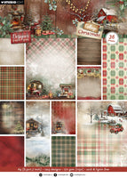 SL Designer Paper Pad Background Paper Cottage Christmas 36 Sheets
