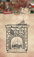 SL Clear Stamps Fireplace Cottage Christmas 1 Sheets