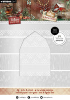 SL Vellum Paper Pad Backgrounds Cottage Christmas 16 Sheets