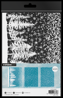 SL Acetate Sheets Snow & Landscape Christmas Forest 6 Sheets