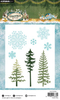 SL Cutting Dies Trees And Snow Christmas Forest 10 Pieces