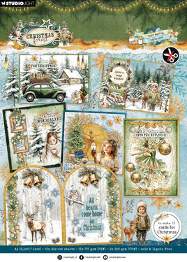 SL Card Making Pad Christmas Forest 14 Sheets