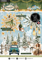 SL Die-Cut Paper Pad Paper Elements Christmas Forest 20 Sheets