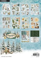 SL Die-Cut Paper Pad Paper Elements Christmas Forest 20 Sheets