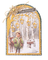 SL Die-Cut Paper Pad Paper Elements Christmas Forest 20 Sheets