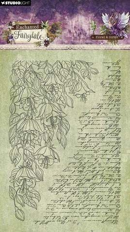 SL Clear Stamps Floral & Script Enchanted Fairytale 2 Pieces