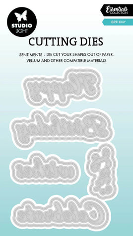 SL Cutting Die Birthday Essentials 77x86x1mm 10 Pieces