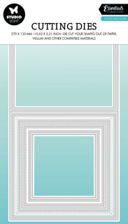 SL Cutting Dies Folded Card Square Essentials 270x135x1mm 9 PC nr.437