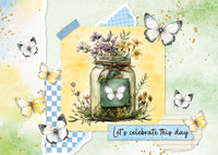 SL Card Making Pad Butterflies Essentials 14 Sheets