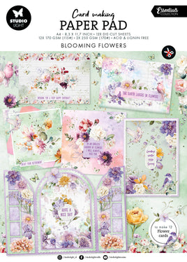 SL Card Making Pad Flowers Essentials 14 Sheets