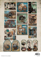 SL Cardmaking Pad Gearhead Workshop Essentials 14 Sheets
