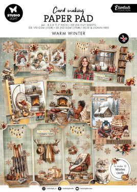 SL Card Making Pad Warm Winter Essentials 14 Sheets