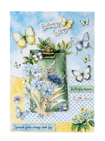 SL Die-Cut Paper Pad Butterflies Essentials 28 Sheets