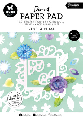 SL Die-Cut Paper Pad Rose & Petal Essentials 20 Sheets