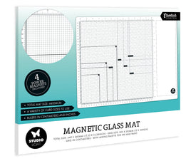 SL Magnetic Glass Mat 4 Magnets Included Essentials 450x350x10mm 1 PC nr.01