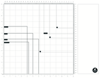 SL Magnetic Glass Mat 4 Magnets Included Essentials 450x350x10mm 1 PC nr.01