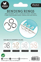 SL Binding Click Rings Black Essentials 23x23x3mm 12 PC nr.01