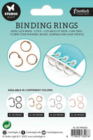 SL Binding Click Rings Old Gold Essentials 23x23x3mm 12 PC nr.02