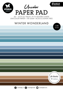 SL Unicolor Paper Pad Winter Wonderland Essentials 36 Sheets