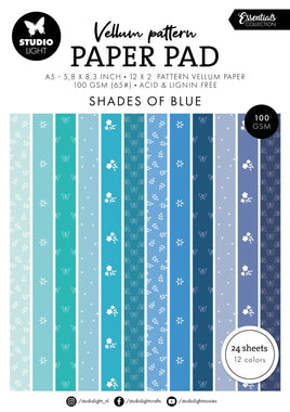 SL Vellum Paper Pad Spring Blue Print Essentials 24 Sheets